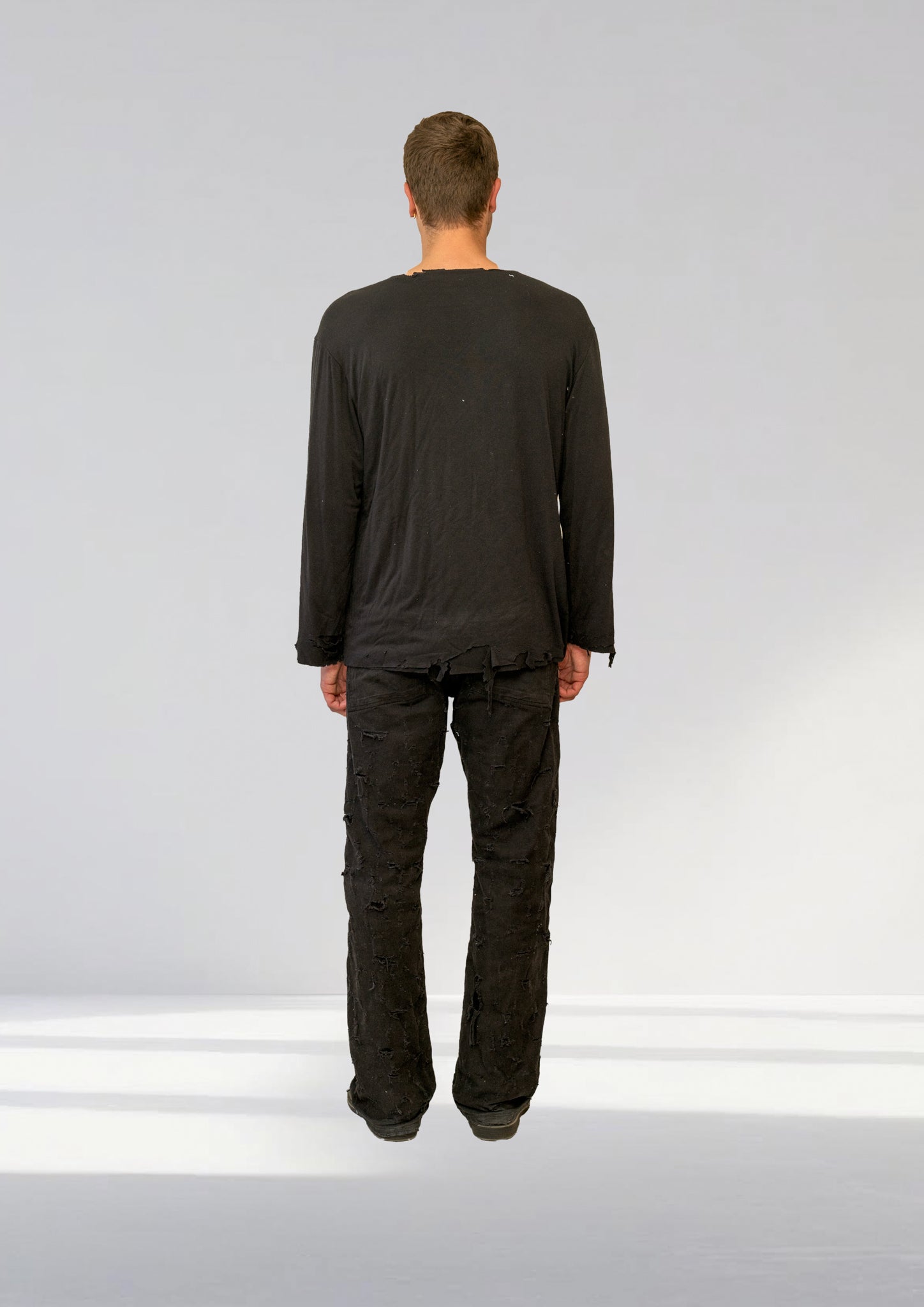 TWO LAYER RIPPED LONGSLEEVE